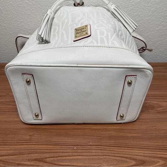 Dooney & Bourke DB Retro White Drawstring Bag - Picture 11 of 16